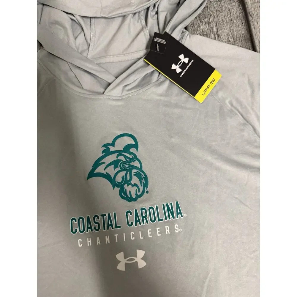 NWT Men’s Under Armour Coastal Carolina Chanticleers LS Performance Hoodie Tee L